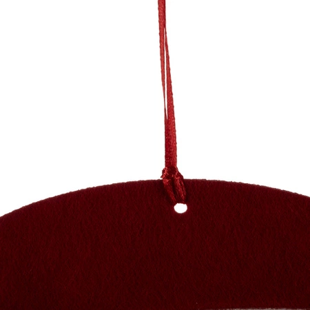 Kalendarz Adwentowy na Święta 24 Dni Świąteczny Mikołaj Wiszący Pusty Filc RUHHY