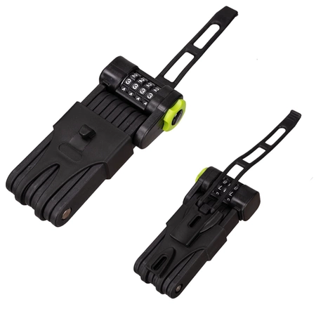 Zapięcie Rowerowe Składane Blokada do Roweru Mocne Zabezpieczenie na Kod Trizand 25733