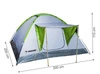 Namiot Turystyczny 4-Osobowy Camping Iglo + Daszek TRIZAND