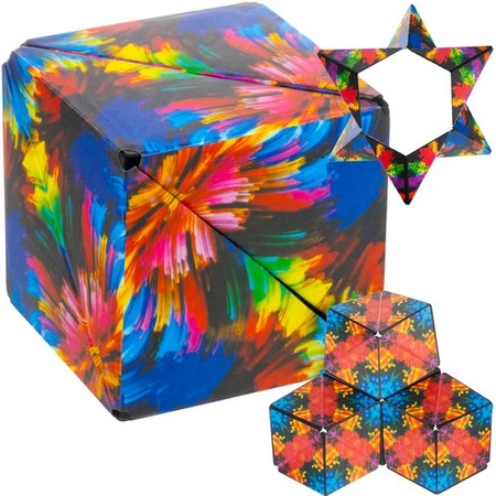 Kostka Antystresowa Cube Magnetyczna Układanka Odstresowująca Magiczna Gra KRUZZEL