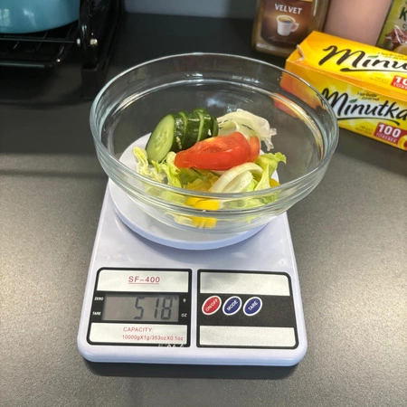 Waga Kuchenna Elektroniczna Precyzyjna LCD 1g do 10kg Cyfrowa na Baterie RUHHY