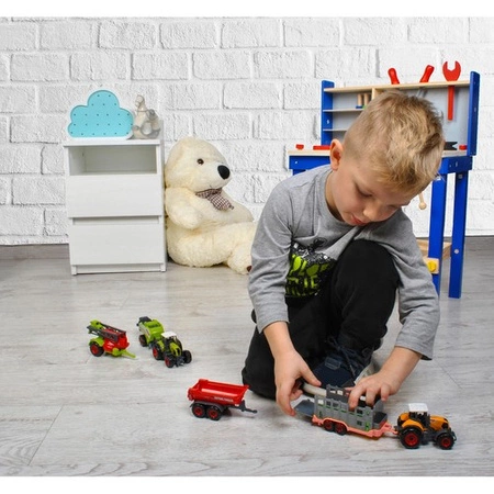 Duży Zestaw Pojazdów Rolniczych Traktor Ciągnik Maszyny Rolnicze Przyczepa ISO TRADE