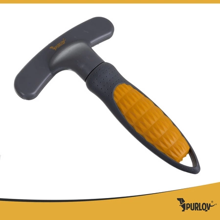 Grzebień z obrotowymi zębami Purlov dla psa kota Dwurzędowa szczotka