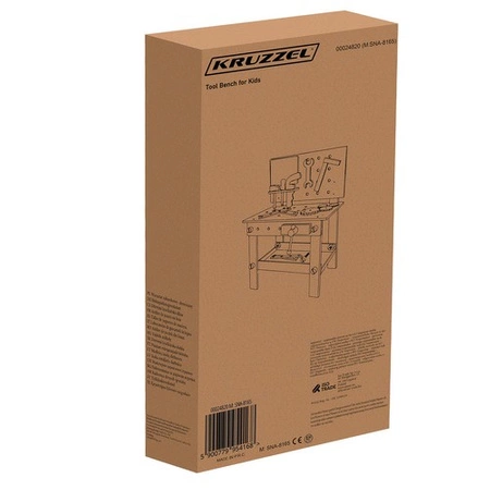 Warsztat dla Dzieci Zestaw Majserkowicza Narzędzia Drewniany z Narzędziami KRUZZEL