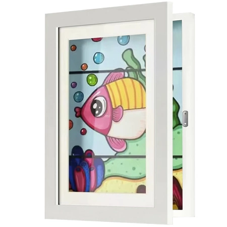 Ramka Artystyczna na Obrazki Dzieci Otwierana A4 Zdjęcia Rysunki Pojemnik KRUZZEL