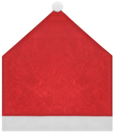 Pokrowiec na Krzesło Czapka Mikołaja 6szt + Obrus ISO TRADE