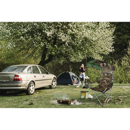 Krzesło Wędkarskie Turystyczne Fotel z Daszkiem TRIZAND