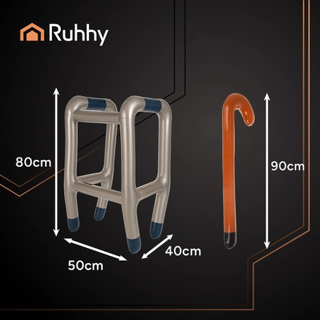 Dmuchany Balkonik z Laską Nadmuchiwany Chodzik Przebranie Impreza + Pompka Ruhhy 26291
