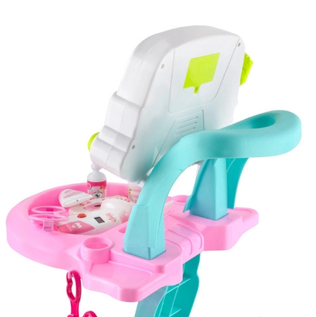 Zestaw Małego Doktora dla Dzieci XXL Iso Trade WÓZEK z EKG Akcesoria Lekarz