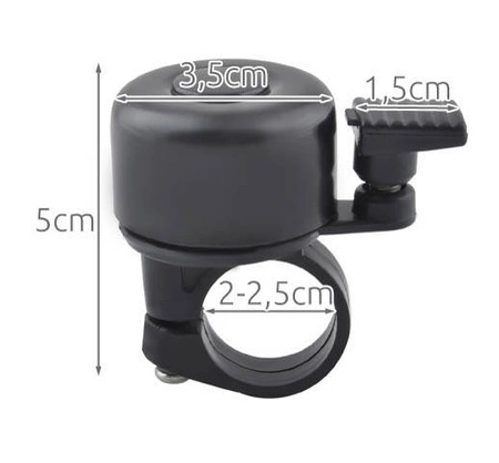 Dzwonek do Roweru Rowerowy Metalowy Głośny Miejski TRIZAND