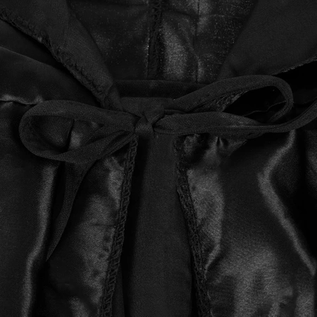 Peleryna Czarodzieja Czarodziejki Czarna Halloween KRUZZEL