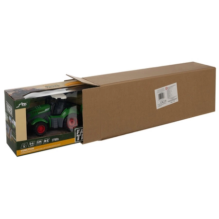 Traktor Zabawka Zdalnie Sterowany z Przyczepą Ciągnik na Pilot + Wywrotka RUHHY