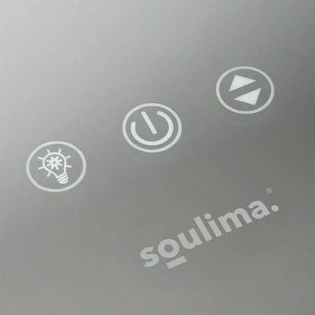 Lustro Kosmetyczne LED Soulima Duże 80x62cm Dotykowe Regulacja 18 Żarówek