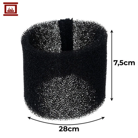 Filtr Gąbkowy do Odkurzacza KAMINER Piorącego Przemysłowego 28 x 7,5 cm 26747