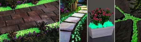 Kamienie Kamyki Świecące Fluorescencyjne 100szt Z GARDLOV