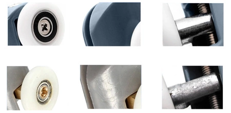 Komplet 8 Rolek do Kabiny Prysznicowej Kółka Rolki RUHHY