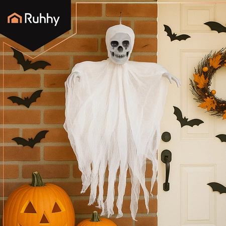 Szkielet na Halloween Wiszący Dekoracja Kościotrup Ozdoba Wisząca Duch 70cm Ruhhy 26124