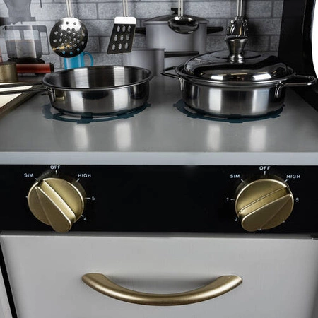 Drewniana Kuchnia dla Dzieci Światło XL Akcesoria KRUZZEL