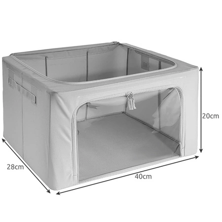 Pokrowiec na Pościel Ubrania Koce Pojemnik Torba Organizer ze Stelażem 2szt RUHHY