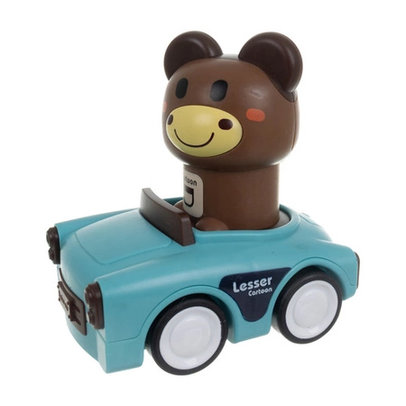 Zabawka Sensoryczna Autka ze Zwierzątkami Zabawka dla Dzieci Zestaw 4 Autek 26728