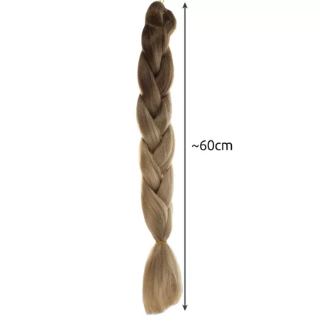 Włosy Syntetyczne 60 cm Warkocz Doczepiany Warkoczyki Ombre Blond Sztuczne SOULIMA