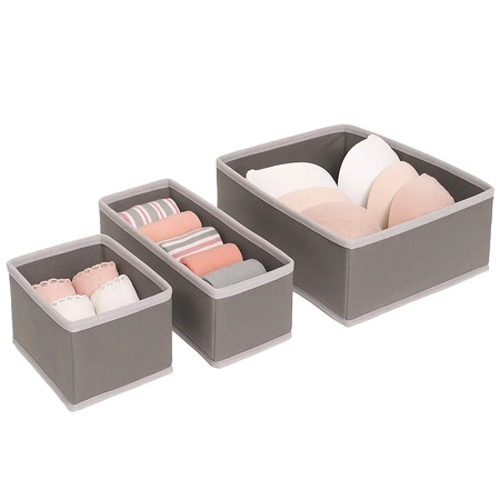 Organizer do Szuflady na Bieliznę Skarpetki Akcesoria Zestaw 6 Pojemników RUHHY 25764