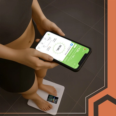 Waga Łazienkowa Analityczna RUHHY BMI 226kg Elektroniczna z Analizą Ciała