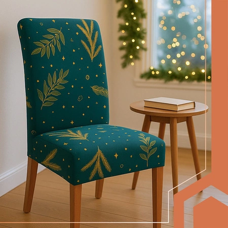 Pokrowiec na Krzesło Uniwersalny Miękki Świąteczny Pokrowce na Krzesła 6szt Ruhhy 26637