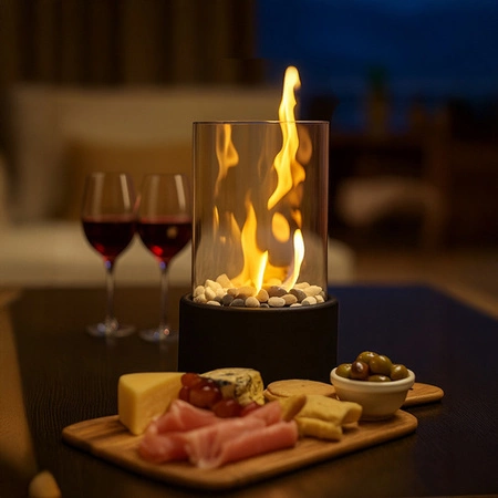 Biokominek Wolnostojący do Domu Bezdymny Bio Kominek na Bioetanol + Kamyki Kaminer 26300