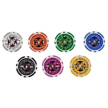 Zestaw do Pokera 500 Żetonów Żerony Texas Poker Walizka Karty Mocny + Mata MALATEC