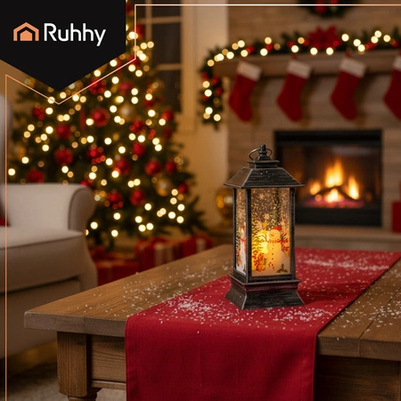 Lampka LED Lampion na Baterie Latarenka Świąteczna Dekoracja Ozdoba Srebrna Ruhhy 26755