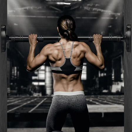 Drążek Rozporowy Regulowany Stalowy do Podciągania Ćwiczeń 180 kg Solidny TRIZAND