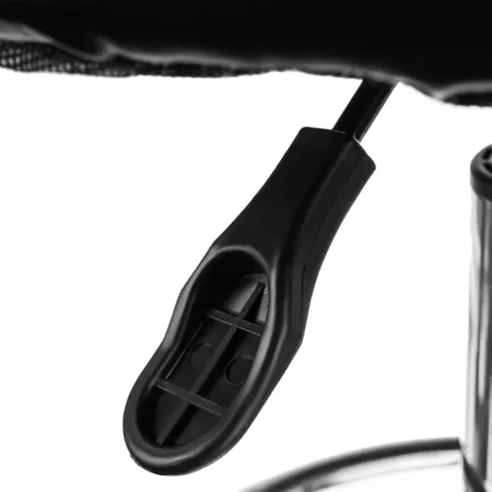 Hoker Krzesło Barowe Barowy Stołek Taboret Obrotowe Czarne Regulowane 43-54 BEAUTYLUSHH