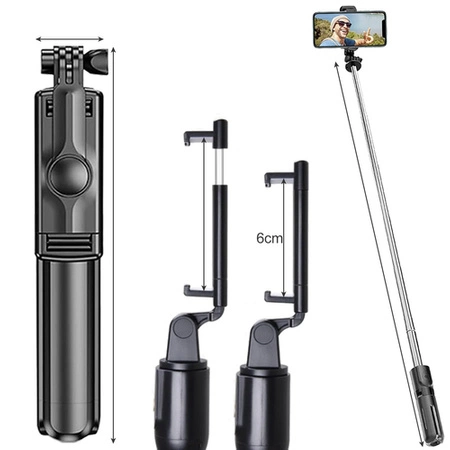 Statyw do Selfie Kijek Stick Tripod Uchwyt na Bluetooth do Telefonu + Pilot IZOXIS