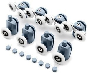 Komplet 8 Rolek do Kabiny Prysznicowej Kółka Rolki RUHHY