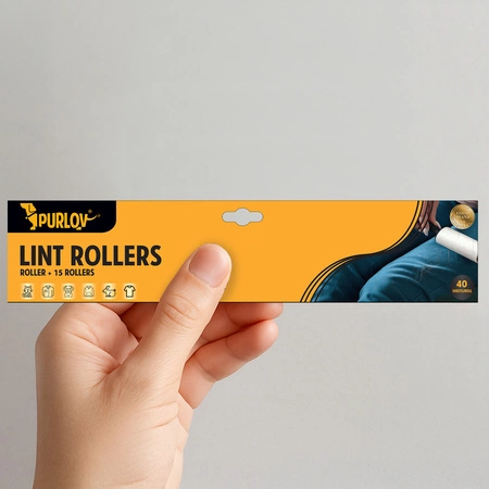Rolka do Czyszczenia Ubrań Włosów Sierści Silny Klej Rolki x 15 600 Listków Purlov 25747