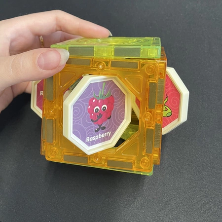 Klocki Magnetyczne Konstrukcyjne Edukacyjne Zestaw Układanka Świecące Kulki KRUZZEL