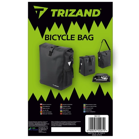 Pojemna Torba na Rower Bagażnik Sakwa Rowerowa 15l TRIZAND