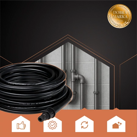 Wąż do Czyszczenia Kanalizacji Rur 15m 138bar do Myjki Ciśnieniowej Myjek Ruhhy 26132