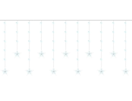 Wiszące Gwiazdy Kurtyna Lampki Choinkowe 108 LED z ISO TRADE