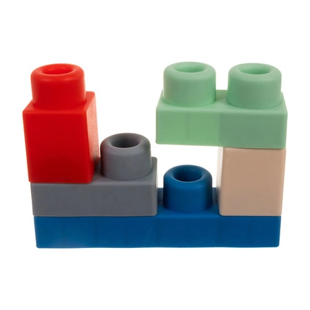 Klocki Sensoryczne dla Dzieci ISO TRADE Miękkie Gumowe Kreatywne 30 Klocków