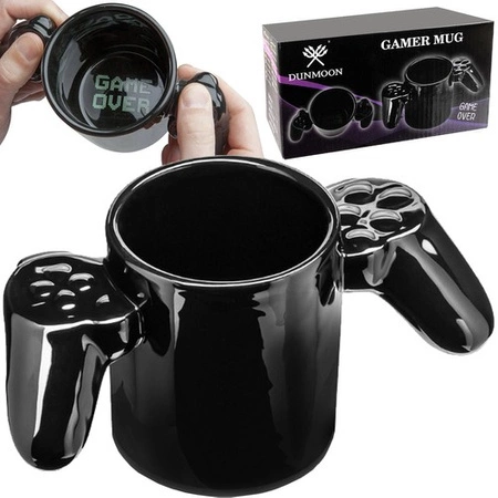 Kubek Gracza na Prezent dla Chłopca Urodziny Game Over Fana Gamera 380 ml DUNMOON