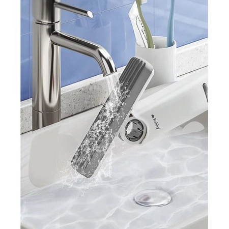 Mop Mini Płaski z Wyciskaczem do Mycia Okien Półek Przenośny + 2 Nakładki RUHHY