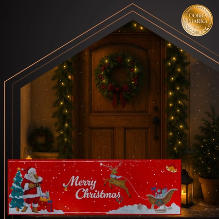 Chodniczek Świąteczny 160x50 cm Ruhhy Długi Dywanik Antypoślizgowy Miękki