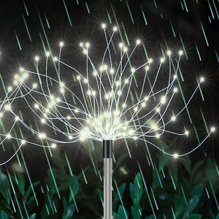 Lampa Dmuchawiec Solarna LED Ogrodowa Drzewko Fajerwerki Solarne 2x 150 LED GARDLOV