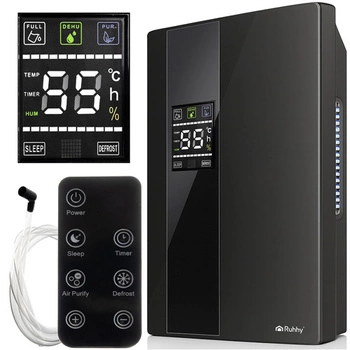 Osuszacz Powietrza Pochłaniacz Wilgoci 24h Mocny Oczyszczacz UV TiO2 Pilot Ruhhy 26626