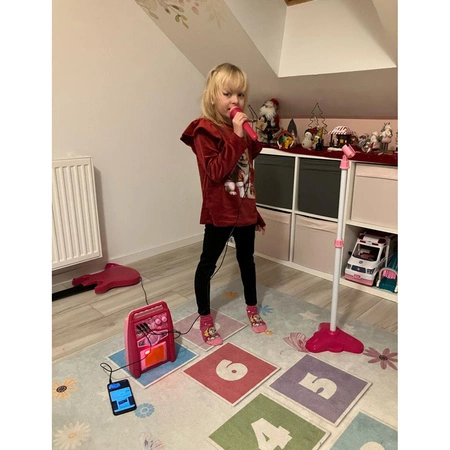 Gitara dla Dzieci Elektryczna Rockowa Mikrofon Wzmacniacz Gra Świeci Zestaw KRUZZEL