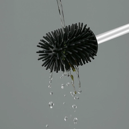 Szczotka do WC Toaletowa do Łazienki Toalety Czarna Klozetowa Stojak Zestaw RUHHY 25725