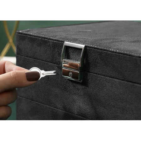 Szkatułka na Biżuterię Kuferek Pudełko Organizer SOULIMA