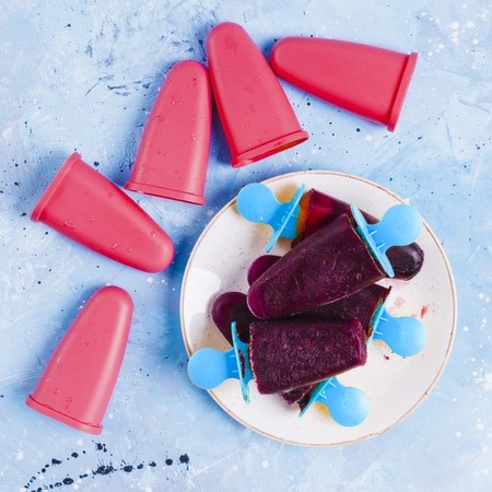 Foremki do Lodów na Patyku Forma x6 szt Domowe Duże Lody Sorbet na Patyczki RUHHY